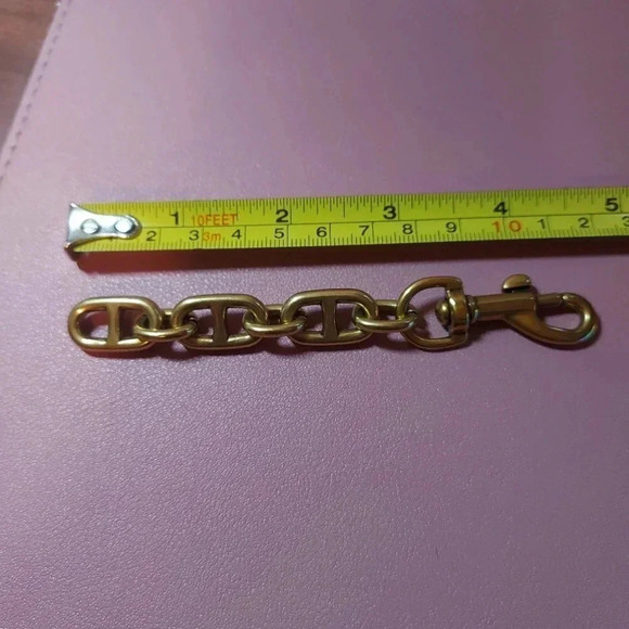 Fashion Antique Gold Brush Tone Purse Strap Extender for Coach Bag - NWOT - Picture 3 of 7